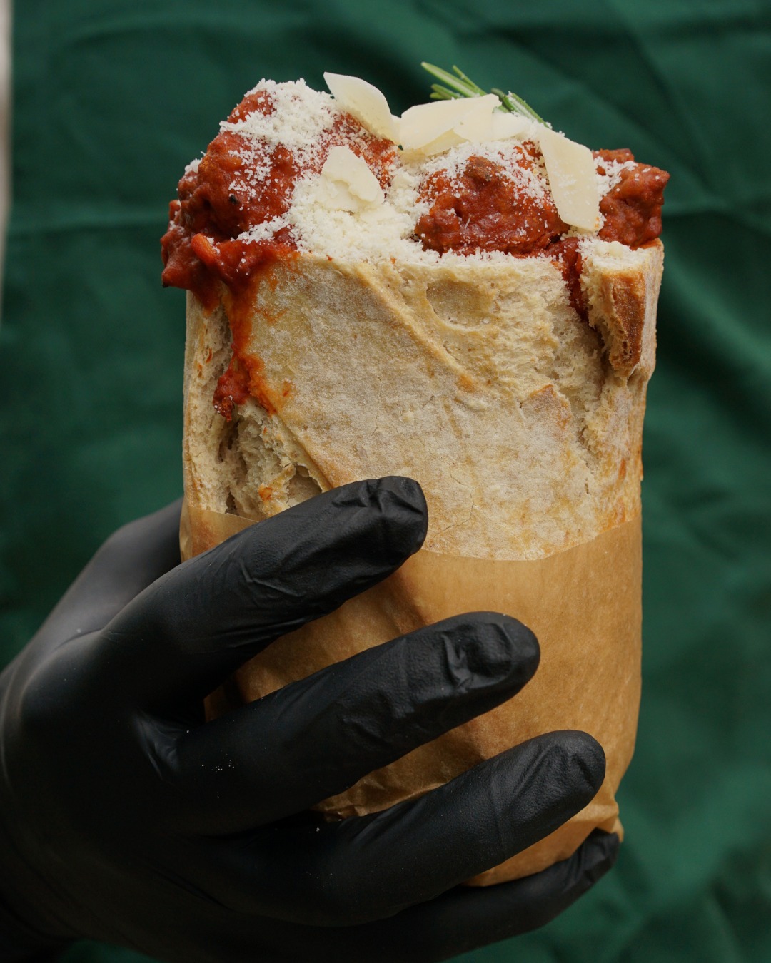 La Scarpetta Stuffed Bread Loaf with Meatballs