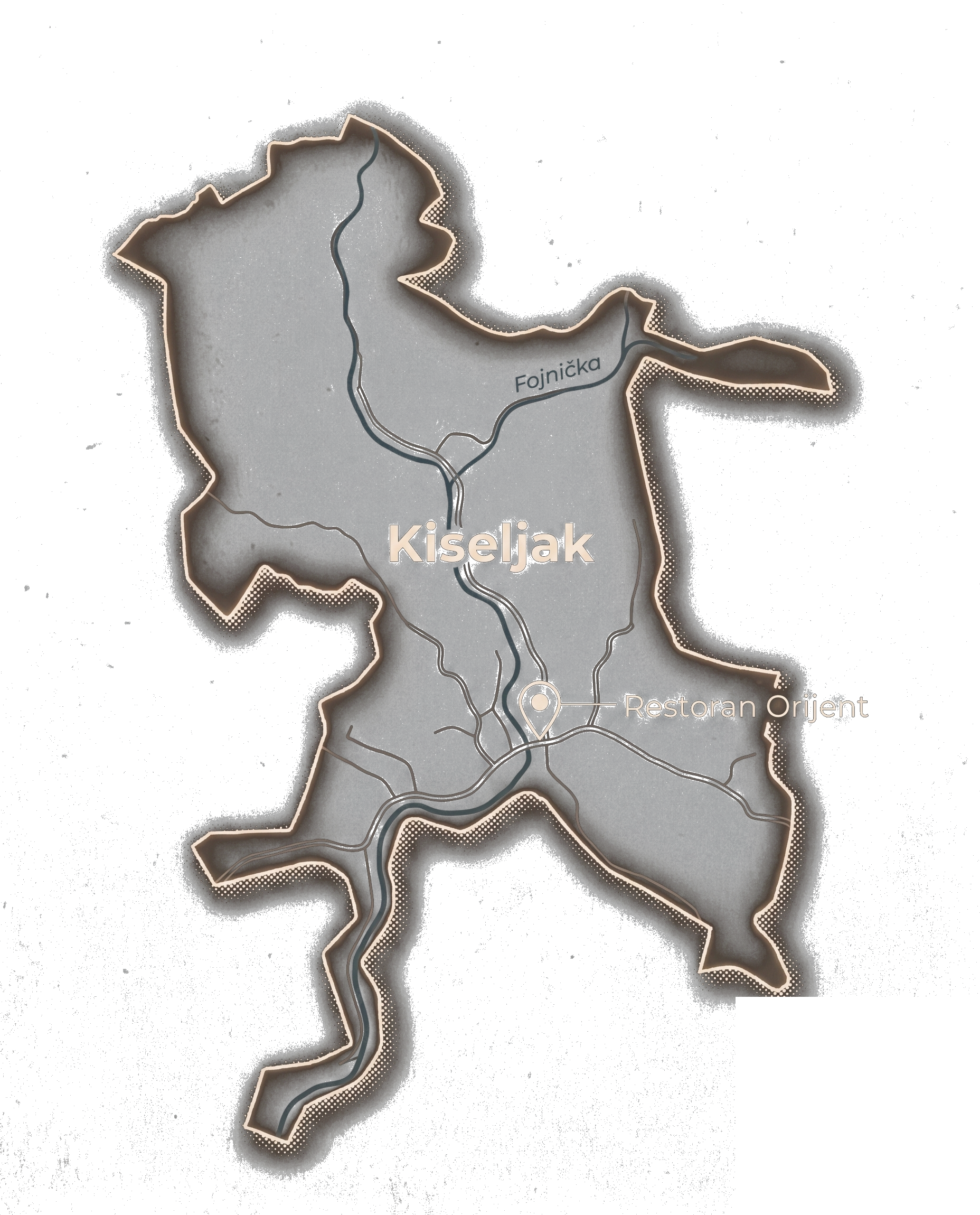 Restoran Orijent Kiseljak Mapa
