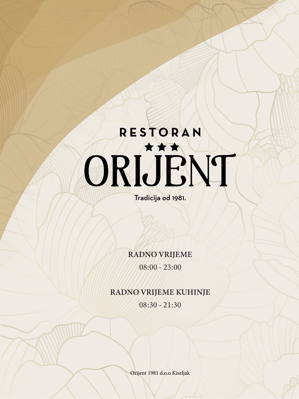 Restoran Orijent Meni 1